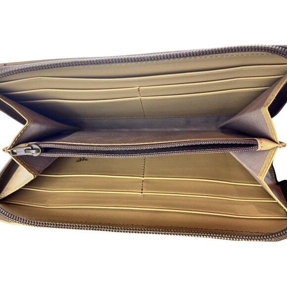 Piero Guidi Magic Circus Wallet Womens Brown Colorful Pattern Zip Around - Picture 9 of 9